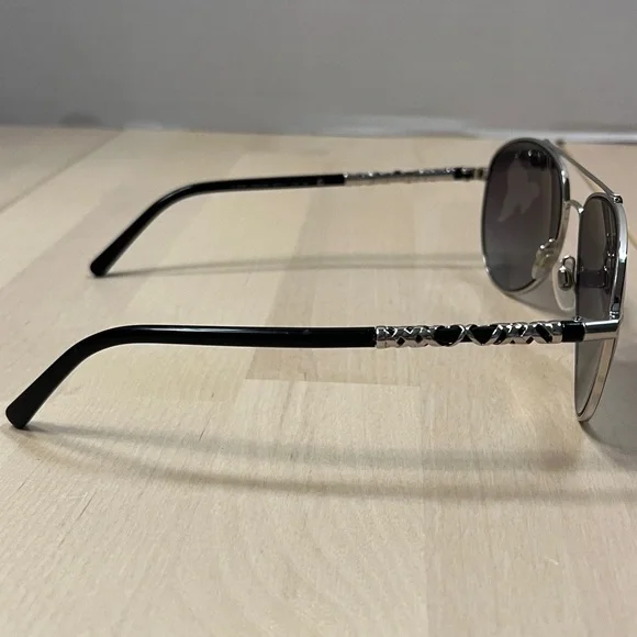Burberry 3089 Silver & Black Aviator Sunglasses FRAMES ONLY - Picture 5 of 16